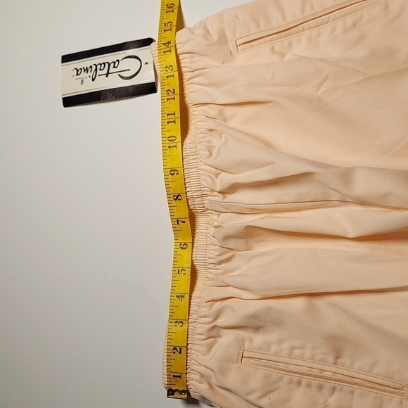 Vintage Elastic Waist Catalina Rose Pink Pants Made in USA Size 18 - Picture 7 of 8